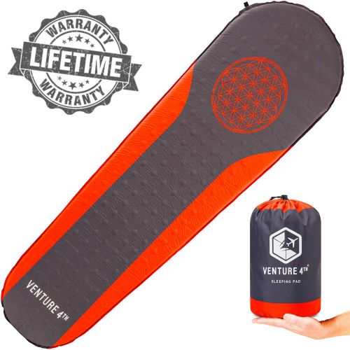  [아마존 핫딜]  [아마존핫딜]VENTURE 4TH Self Inflating Sleeping Pad - No Pump or Lung Power Required - Warm, Quiet and Supportive Mattress For a Comfortable Nights Sleep - Compact and Ultra Light Mat - Ideal For Backpack