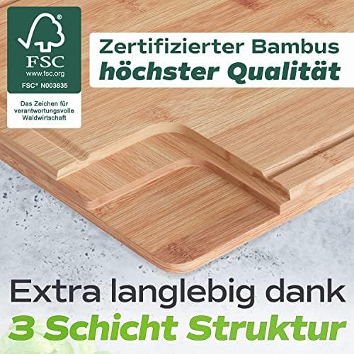  [아마존베스트]Verda Organic Bamboo Chopping Board - Completely Plastic-Free & Zero Waste in All-Purpose size