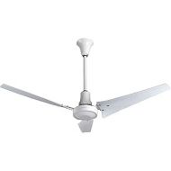 VES 60 Industrial Indoor/Outdoor Moisture Resistant Ceiling Fan, White, Poly Blades