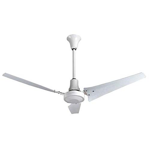  VES 60 Industrial Indoor/Outdoor Moisture Resistant Ceiling Fan, White, Poly Blades