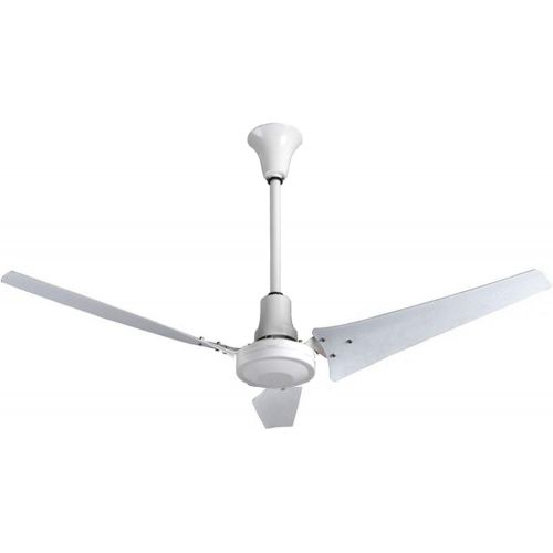  VES 60 Industrial Indoor/Outdoor Moisture Resistant Ceiling Fan, White, Poly Blades