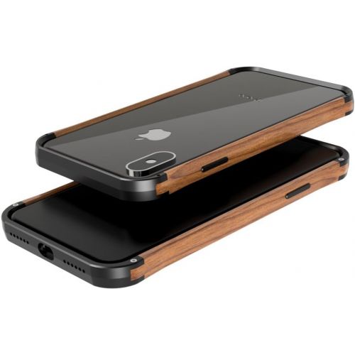  VESEL iPhone X Case - Wood & Aluminum iPhone X Case - Wood Deep Black & Walnut