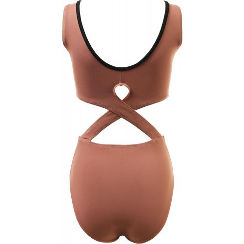  VEVA by VeryVary VEVA PIXIE Tank Cross Back Cutout Keyhole Dance Leotard for Girls and Women
