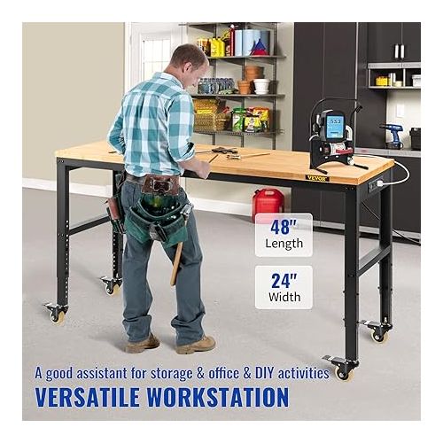  VEVOR Adjustable Workbench, 48