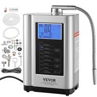 VEVOR Alkaline Water Ionizer Machine, pH 3.5-10.5 Alkaline Acidic Hydrogen Water Purifier, 7 Water Settings Home Filtration System, Up to -650mV ORP, 8000L Per Filter, Auto-Cleaning, White