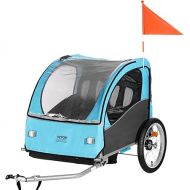 VEVOR Bike Trailer for Toddlers, Kids, Single and Double Seat, Supports up to 60/110 lbs, Tow Behind Foldable Child Bicycle Trailer with Universal Bicycle Coupler, Canopy Carrier with Strong Frame