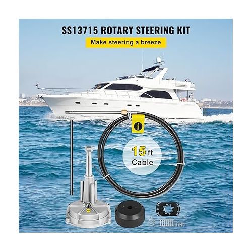  VEVOR Boat Steering Cables Outboard Rotary Steering Kit