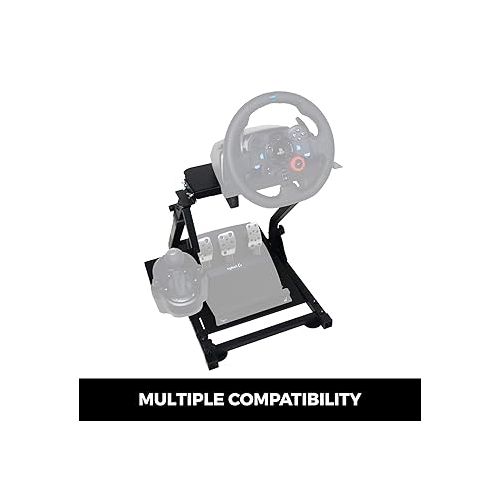  VEVOR G29 G920 Racing Steering Wheel Stand,fit for Logitech G27/G25/G29, Thrustmaster T80 T150 TX F430 Gaming Wheel Stand, Wheel Pedals NOT Included