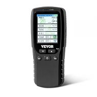 VEVOR Air Quality Monitor 8-in-1, Professional PM2.5 PM10 PM1.0 Particle Counter, Formaldehyde, Temperature, Humidity, TVOC AQI Tester for Indoor/Outdoor, Air Quality Meter w/Alarm Thresholds