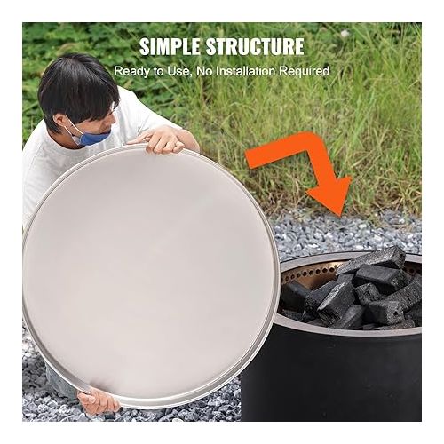  VEVOR Fire Pit Cover Lid, Compatible with The Solo Stove Bonfire 27