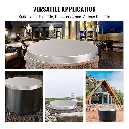  VEVOR Fire Pit Cover Lid, Compatible with The Solo Stove Bonfire 27