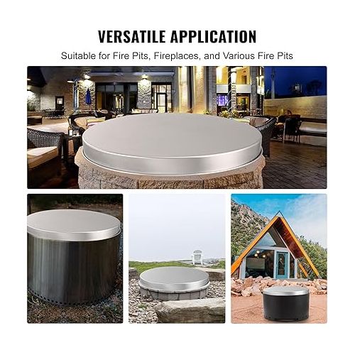  VEVOR Fire Pit Cover Lid, Compatible with The Solo Stove Bonfire 20