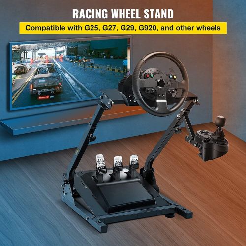  VEVOR G920 Racing Steering Wheel Stand Shifter Mount fit for Logitech G27 G25 G29 Gaming Wheel Stand Wheel Pedals NOT Included Racing Wheel Stand