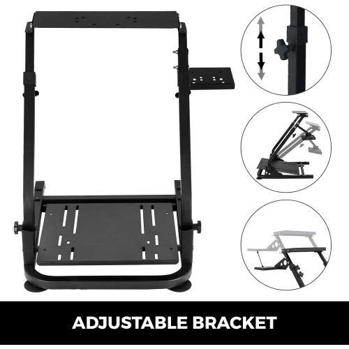  VEVOR G29 G920 Racing Steering Wheel Stand,fit for Logitech G27/G25/G29, Thrustmaster T80 T150 TX F430 Gaming Wheel Stand, Wheel Pedals NOT Included