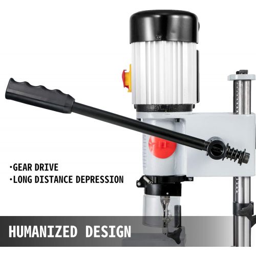  [아마존베스트]VEVOR Woodworking Mortise Machine 1/2 HP 1700RPM, Powermatic Mortiser With Chisel Bit Sets, Benchtop Mortising Machine, For Making Round Holes Square Holes, Or Special Square Holes