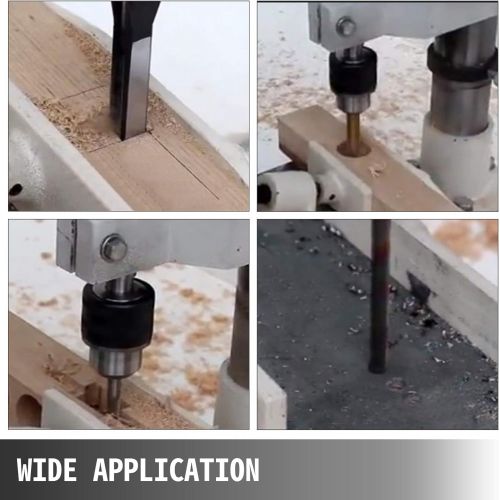  [아마존베스트]VEVOR Woodworking Mortise Machine 1/2 HP 1700RPM, Powermatic Mortiser With Chisel Bit Sets, Benchtop Mortising Machine, For Making Round Holes Square Holes, Or Special Square Holes