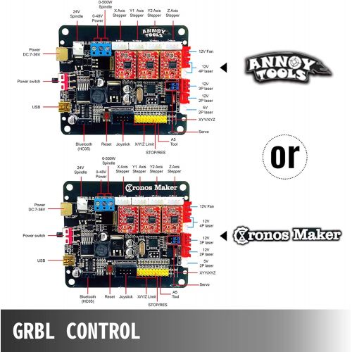  [아마존베스트]VEVOR CNC 1610 CNC Router Kit 3 Axis CNC Router Machine GRBL Control with ER11 and 5mm Extension Rod for Plastic Acrylic PCB PVC Wood Carving DIY Ideas(XYZ Working Area 160x100x40m