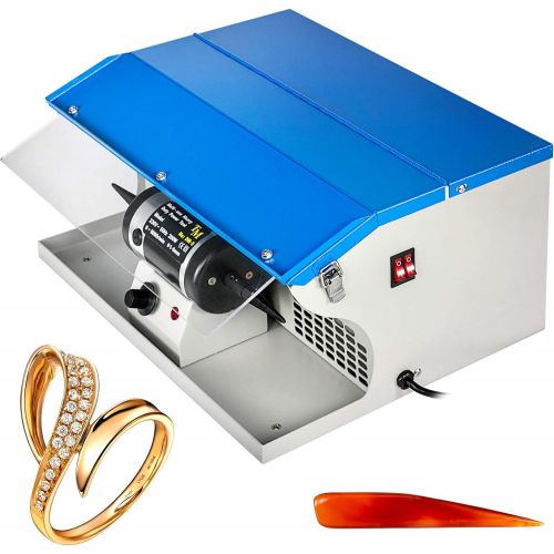  [아마존베스트]VEVOR Polishing Buffing Machine 200W Jewelry Buffing Machine 110V Jewelry Polishing Tool Dust Collector With Light Table Top Jewelry Buffer Polisher