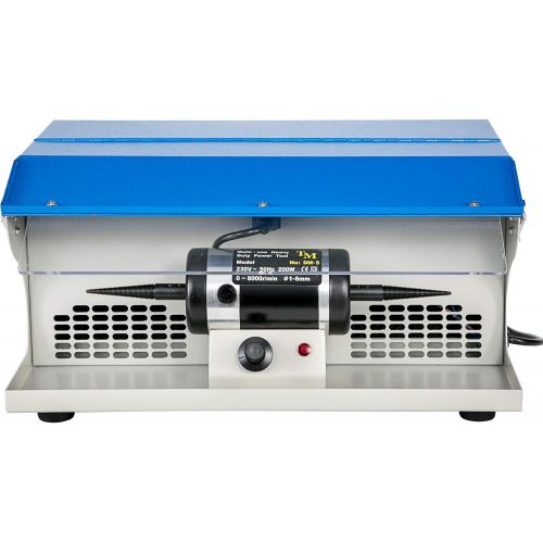  [아마존베스트]VEVOR Polishing Buffing Machine 200W Jewelry Buffing Machine 110V Jewelry Polishing Tool Dust Collector With Light Table Top Jewelry Buffer Polisher