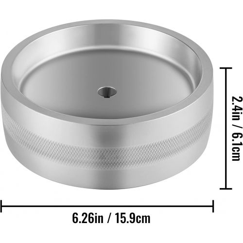  VEVOR Belt Grinder Drive Wheel 6 Diameter, 2x72 Knife Grinder Drive Wheel 5/8 Bore/Shaft, Aluminum Belt Grinder Wheel Crowned, for Knife Making Grinder Polishing & Belt Machine Woo