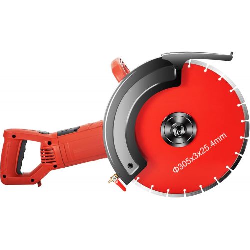  VEVOR Electric Concrete Saw, 12 Concrete Cutter, 15-Amp Concrete Saw, Electric Circular Saw with 12 Blade and Tools, Masonry Saw for Granite, Brick, Porcelain, Reinforced Concrete