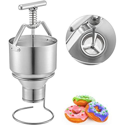  [아마존베스트]Vevor Dough Dispenser Stainless Steel Pancake Dough Dispenser for Donuts 5L Donut Maker Donut Depositor