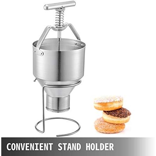  [아마존베스트]Vevor Dough Dispenser Stainless Steel Pancake Dough Dispenser for Donuts 5L Donut Maker Donut Depositor