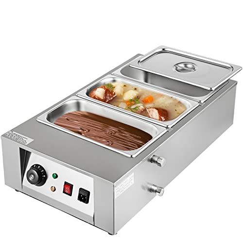  VEVOR 17.6 Lbs Chocolate Tempering Machine, Chocolate Melting Machine with Temperature Control (0~80℃/32~176℉)，1000W Electric Commercial Food Warmer For Chocolate/Milk/Cream/Soup M