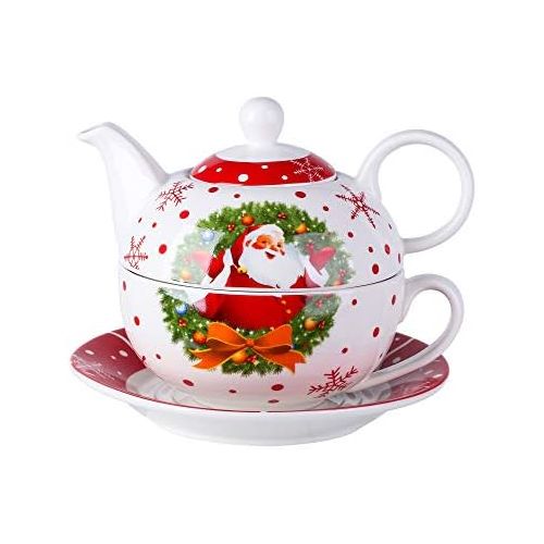  Visit the VEWEET Store VEWEET SANTACLAUS Series 30-, 60-, 18-, 36-, 20-Piece Porcelain Dinner Set Porcelain Crockery Service Coffee Service for Christmas