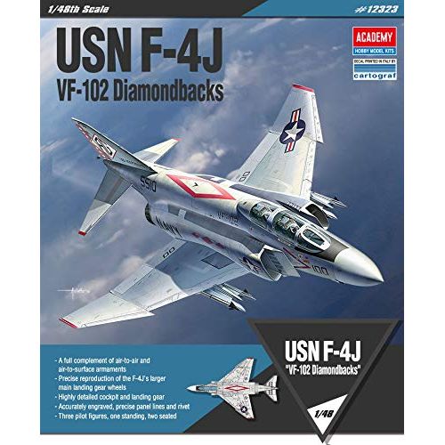  ACA12323 1:48 Academy F-4J Phantom II VF-102 Diamondbacks [Model Building KIT]