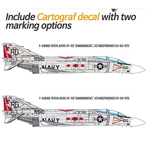  ACA12323 1:48 Academy F-4J Phantom II VF-102 Diamondbacks [Model Building KIT]