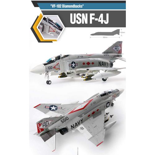  ACA12323 1:48 Academy F-4J Phantom II VF-102 Diamondbacks [Model Building KIT]