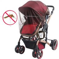 VFyee Mosquito net for Stroller, V-FYee Insect Bug Netting for Baby Car Seat, Infant Carriers, Cradles (Brown)