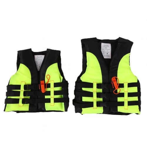  VGEBY Life Vest Buoyancy Swimming Jacket Swimming Boating Drifting Aid Jacket with Survival Whistle for Child