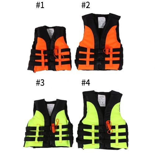  VGEBY Life Vest Buoyancy Swimming Jacket Swimming Boating Drifting Aid Jacket with Survival Whistle for Child