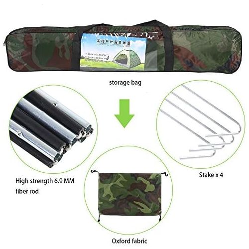  VGEBY Campingzelt 2 Personen Wasserdicht UV Schutz Camouflage Zelt fuer Outdoor Sports Klettern Wandern