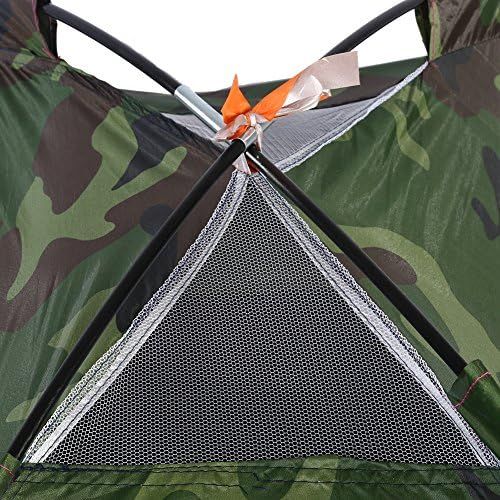  VGEBY Campingzelt 2 Personen Wasserdicht UV Schutz Camouflage Zelt fuer Outdoor Sports Klettern Wandern