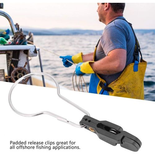  [아마존베스트]VGEBY Downrigger Line Release Clip, Tension Snapper Offshore Release Clip Planer Board Power Grip with Ring