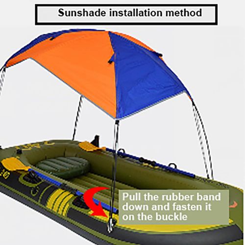  VGEBY Boat Sun Shade Shelter, 2-4 Persons Portable Boat Tent Boat Sun Awning