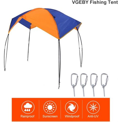  VGEBY Boat Sun Shade Shelter, 2-4 Persons Portable Boat Tent Boat Sun Awning