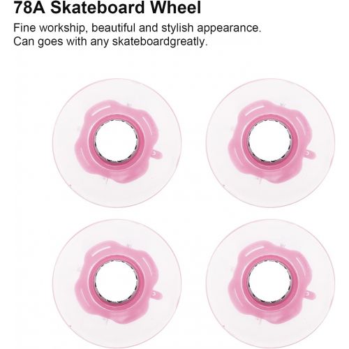  VGEBY Skateboard Wheel, 60mm / 2.4in Longboard Wheels High?Elastic Skateboard Flash Wheel Suitable for Longboard Cruiser Board