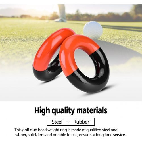  VGEBY 3Pcs Golf Weighted Swing Ring, Golf Warm Up Swing Donut Driver Head Weight Ring for Training and Practice