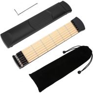 [아마존베스트]VGEBY Pocket Guitar, Guitar Finger Exercise, 6 Fret Guitar Chord Practice Tool for Beginners