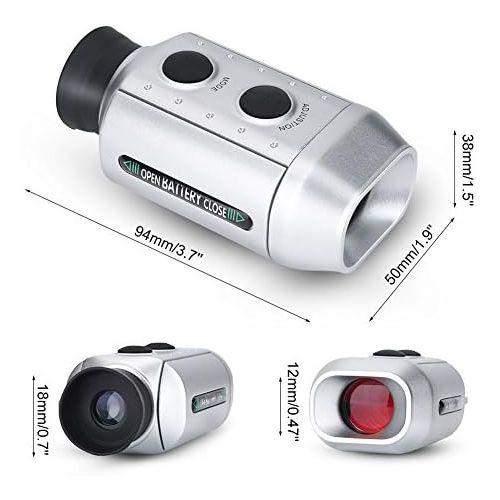  [아마존베스트]VGEBY Golf Rangefinder Multifunctional Outdoor Ranger Finder with Button Cell Storage Pocket and Hand Strap