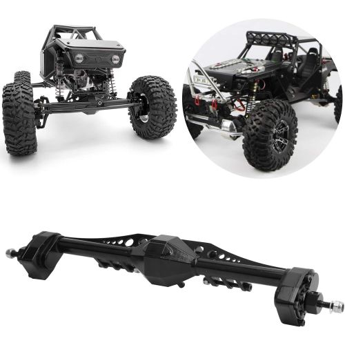  VGEBY RC Rear Axle, Front Rear Portal Axle RC Car Metal Rear Axle Fit for Axial Capra 1.9 UTB Model Car Upgrade Part(Black)