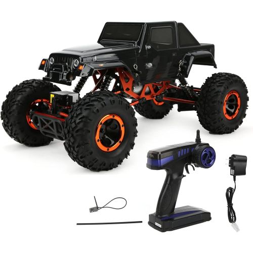  VGEBY Remote Control Car, 1/10 4wd Crawler Electric Off?Road Vehicle 2.4G Four Wheel Steering RC Crawler Toy