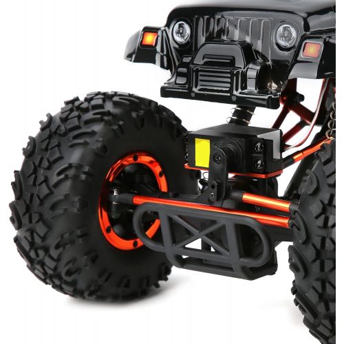  VGEBY Remote Control Car, 1/10 4wd Crawler Electric Off?Road Vehicle 2.4G Four Wheel Steering RC Crawler Toy