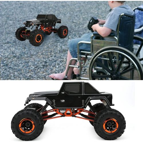  VGEBY Remote Control Car, 1/10 4wd Crawler Electric Off?Road Vehicle 2.4G Four Wheel Steering RC Crawler Toy