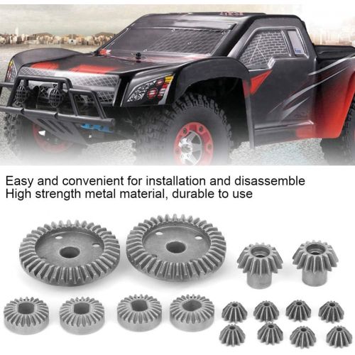  VGEBY RC Differential Gears, 16Pcs Metal 1:18 Scale Remote Control Crawler Car Differential Gears RC Upgrade Spare Part Accessory Fit for WLtoys 1/18 A959 A949 RC Car