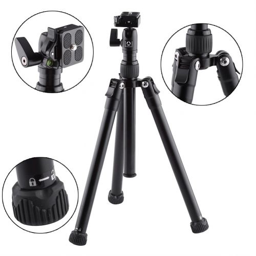  VGEBY Foldable Camera Tripod Monopod Stand Selfie Stick with 360 Degree Ball Head and Bag